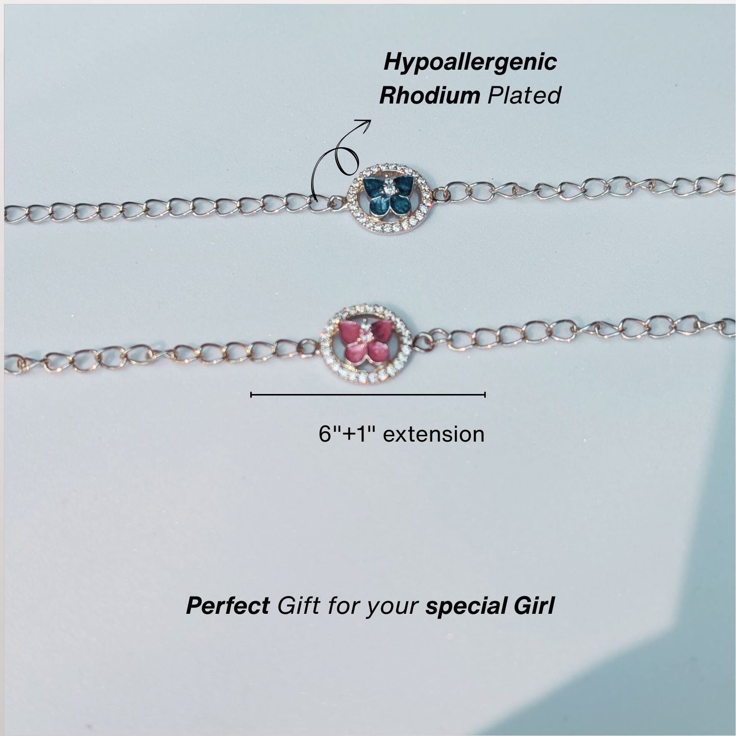 Butterfly in jewelled ring Bracelet - Image 4