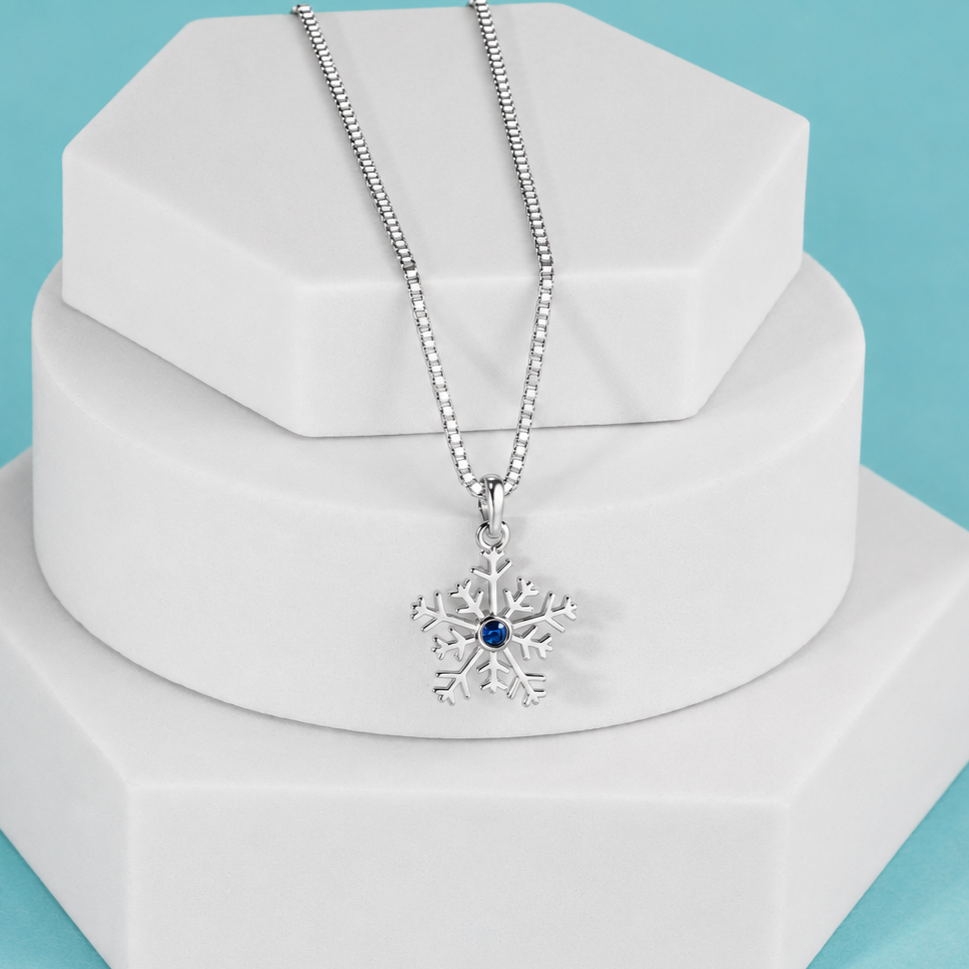 Dazzling Snowflake Charm Pendant - Image 4