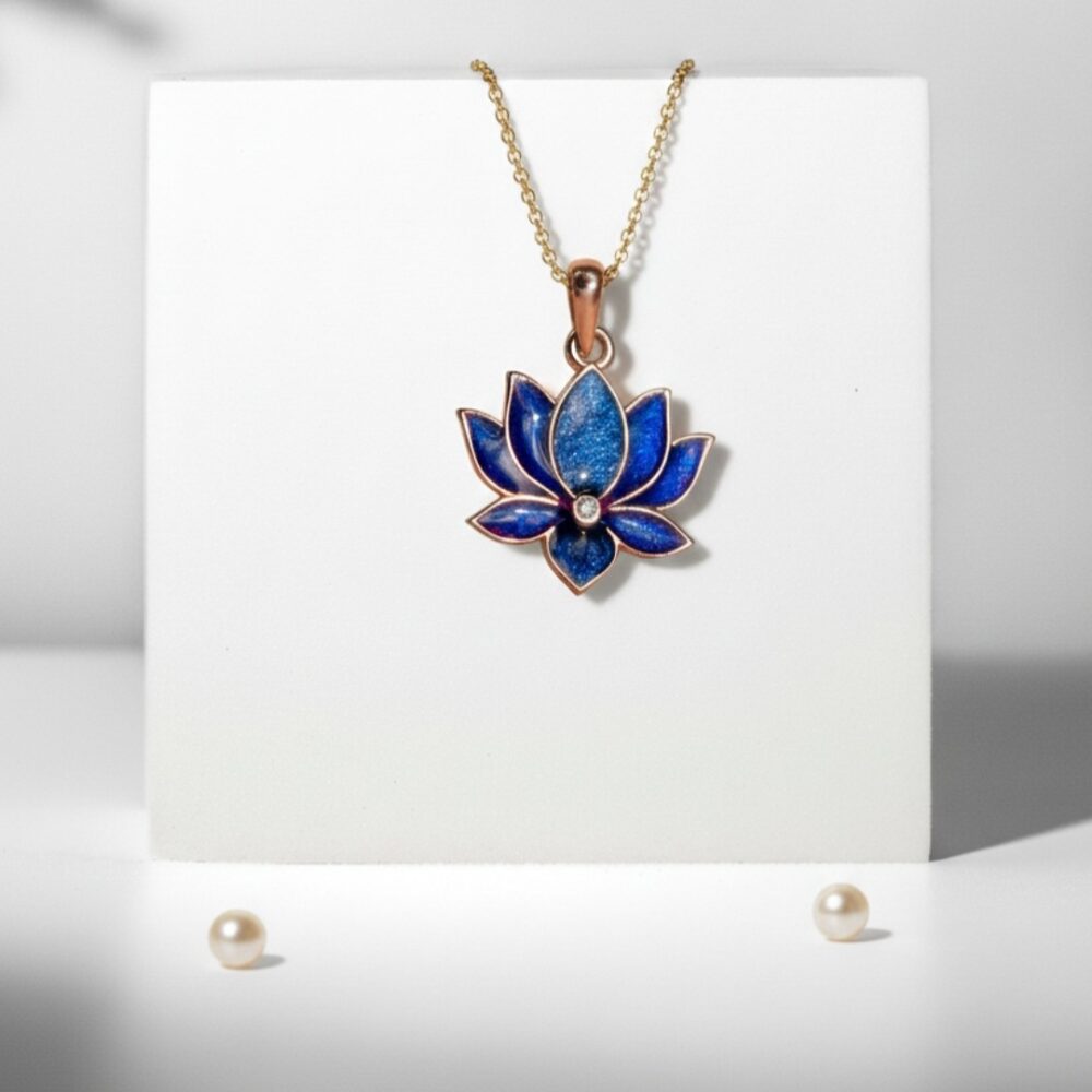 Mystic Hues Lotus Flower Pendant