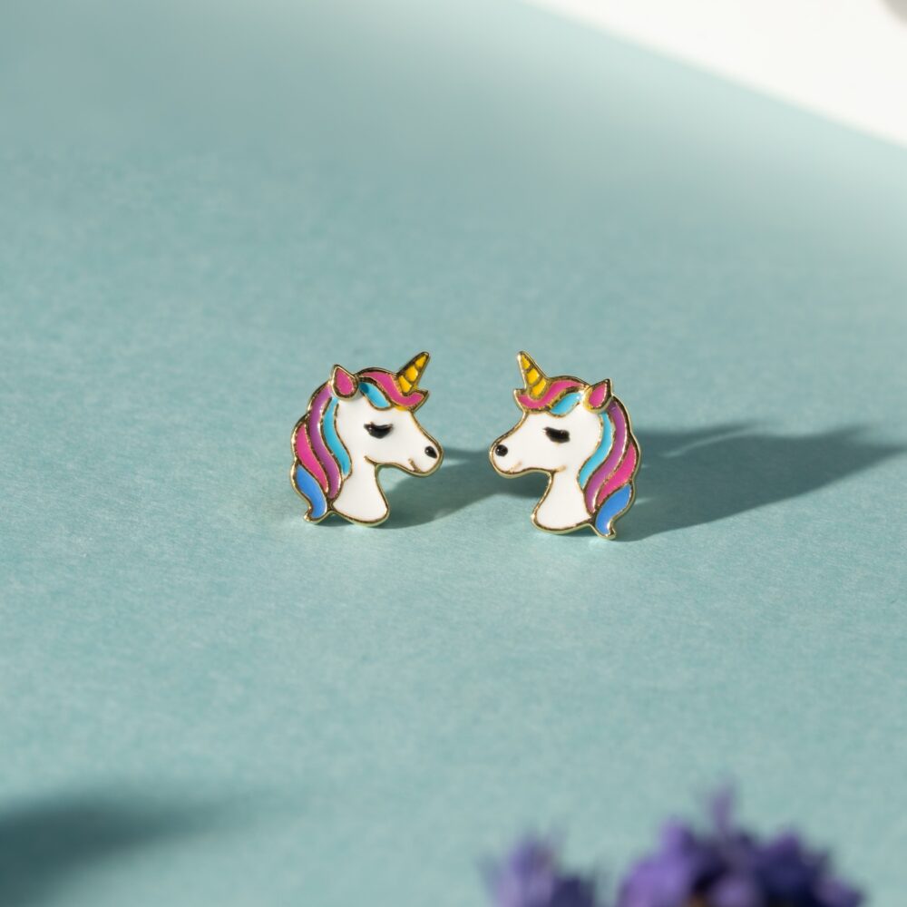 Little Dreamer's Unicorn Enamel Studs