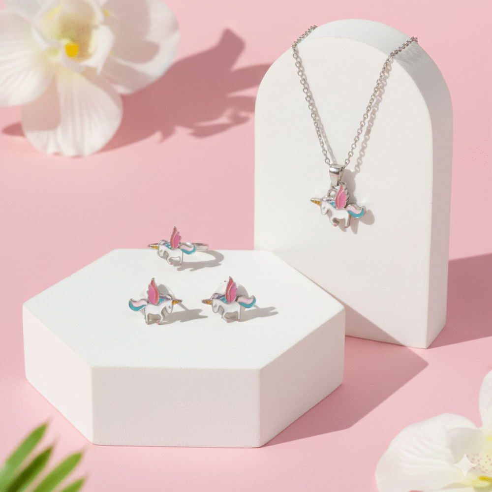 Flying Unicorn Jewellery Set