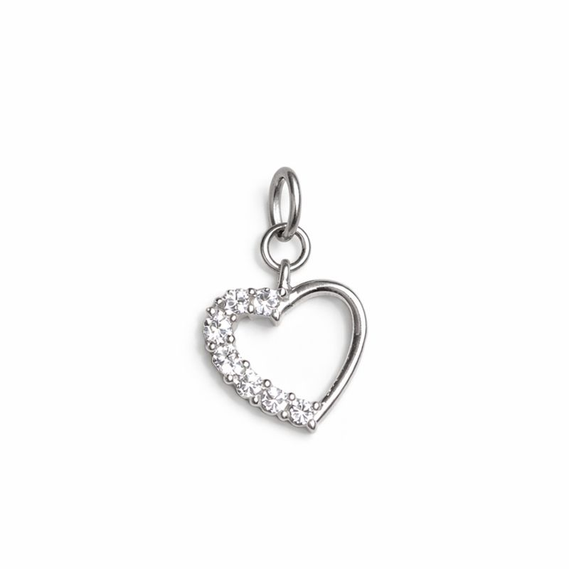 Sparkling Heart Kids Charm