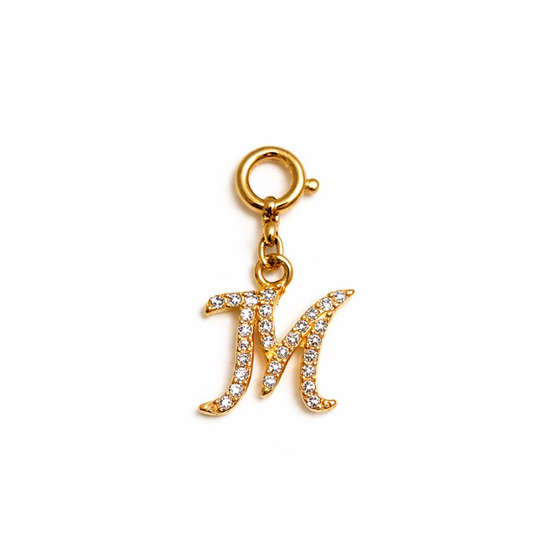 Personalized Sparkle 'M' Charm