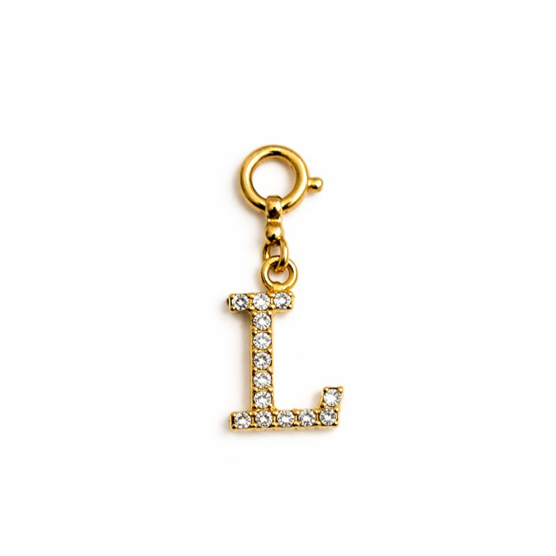 Personalized Sparkle 'L' Charm