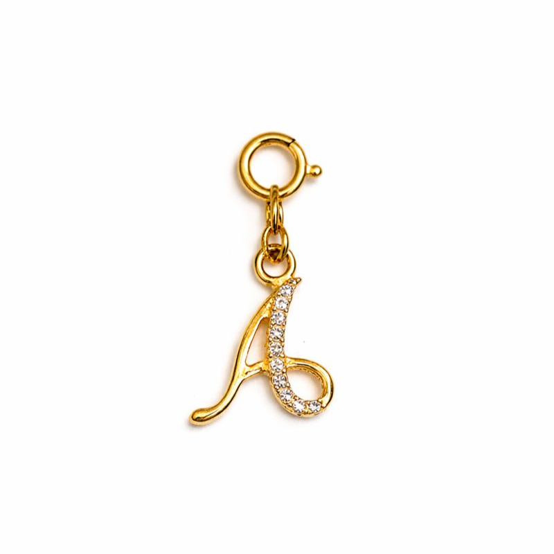 Personalized Sparkle 'A' Charm