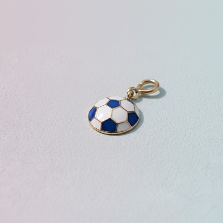 Soccer Ball Pure Silver Charm