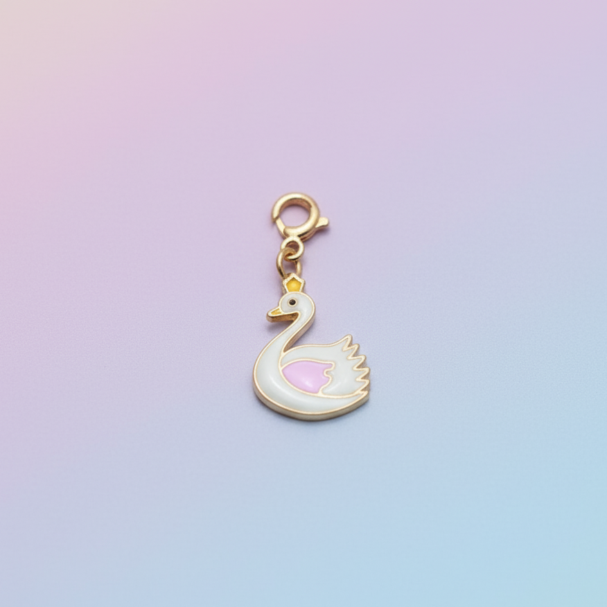 Swan Glow-in-the-Dark Charm