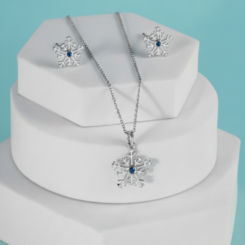 Dazzling Snowflake Jewellery Set