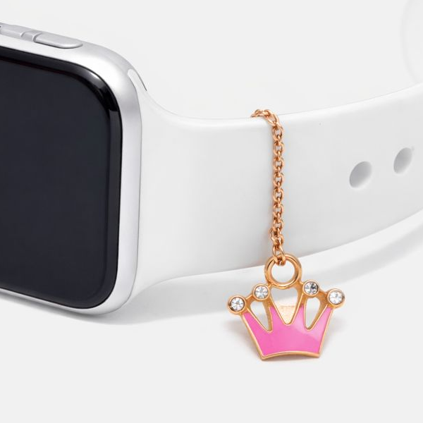 Pink Crown Watch Charm