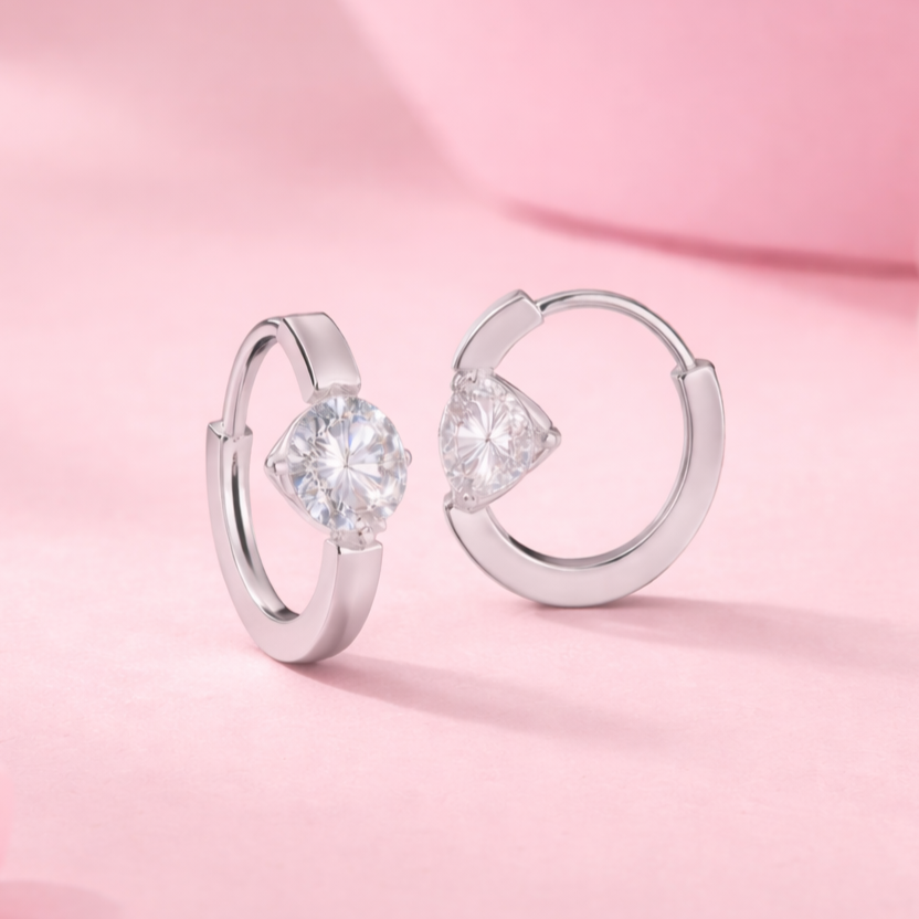 Sparkling Solitaire Hoop