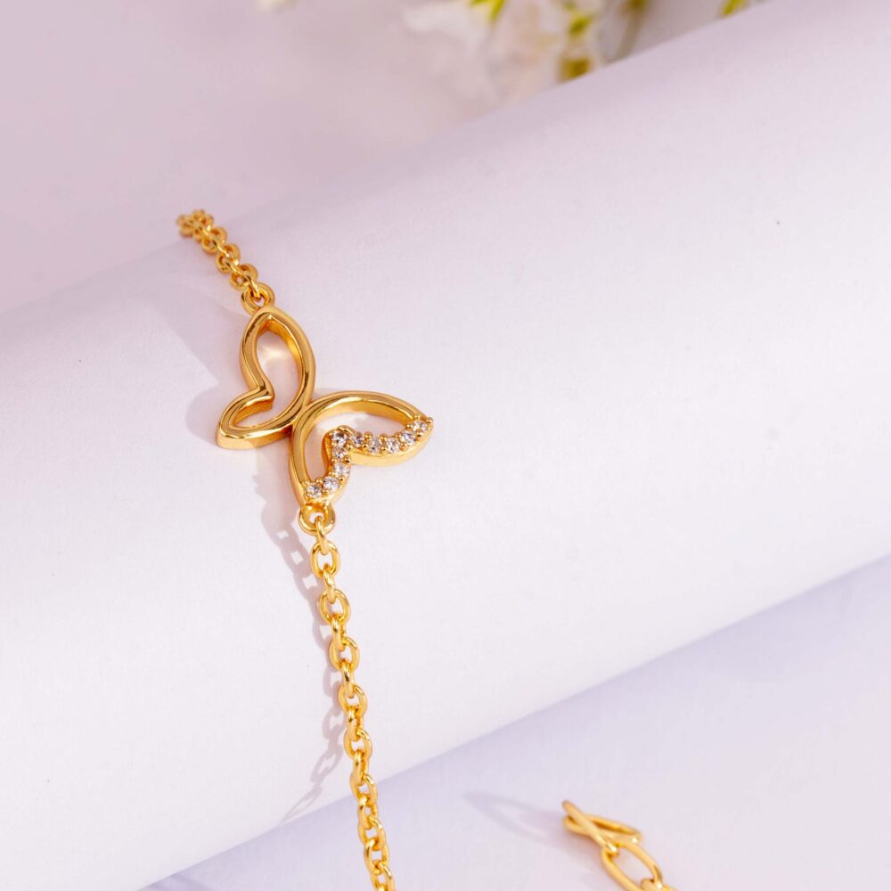 Butterfly Charm Chain Bracelet