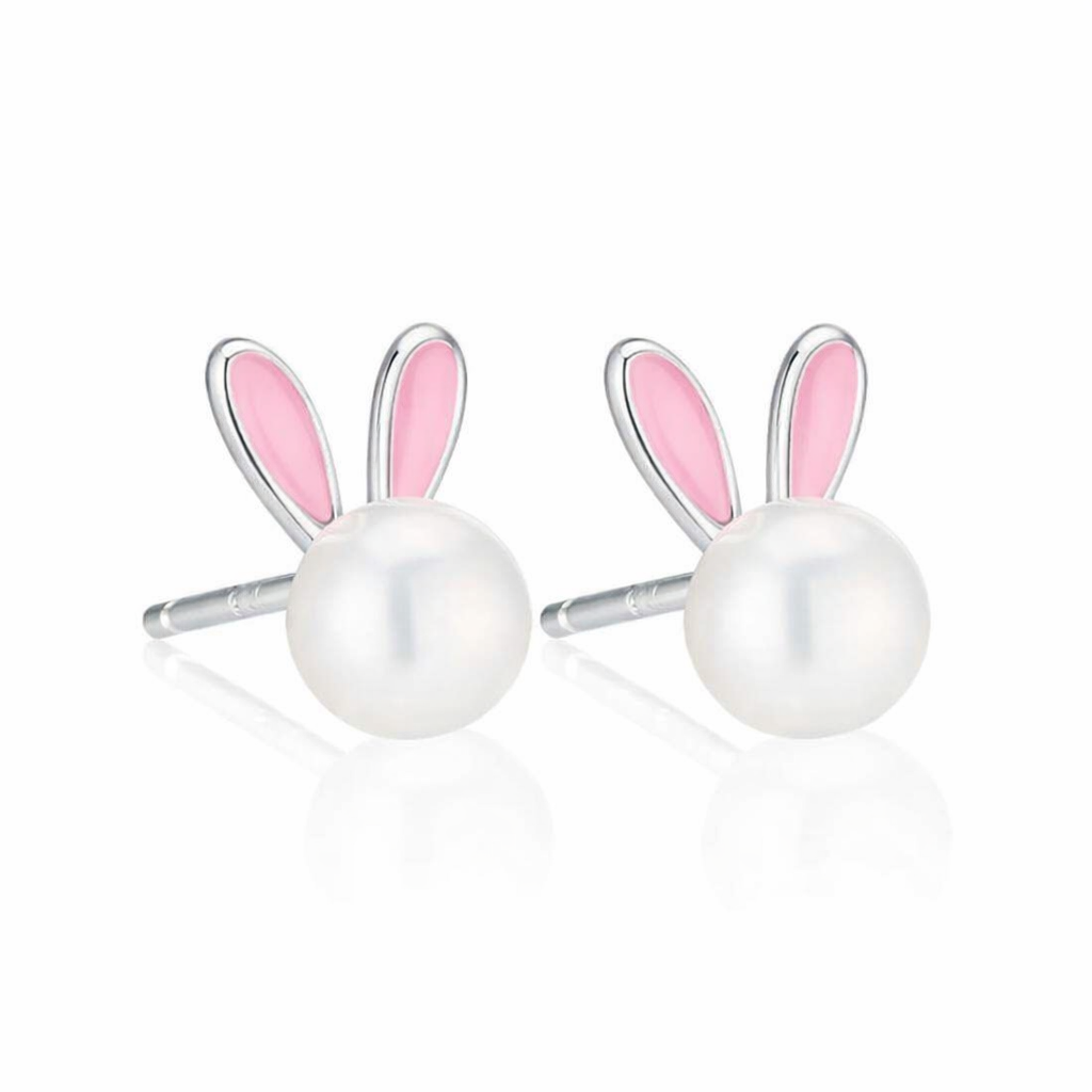 Little Bunny Pearl Stud Earrings - Image 2