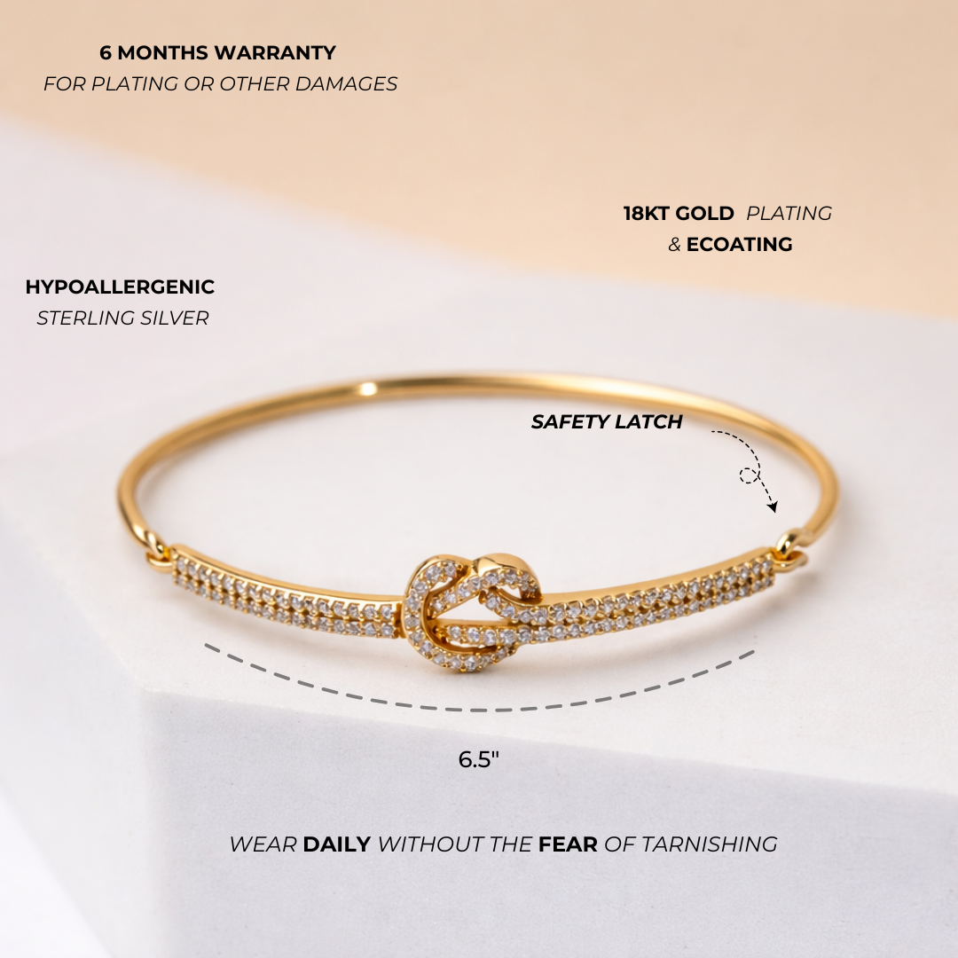 The Infinity Knot Bangle Bracelet - Image 4