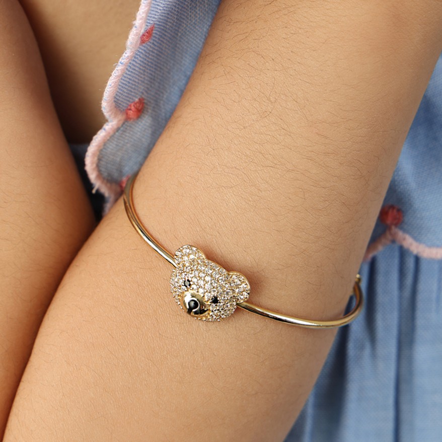 Little Teddy Sparkle Bangle - Image 3