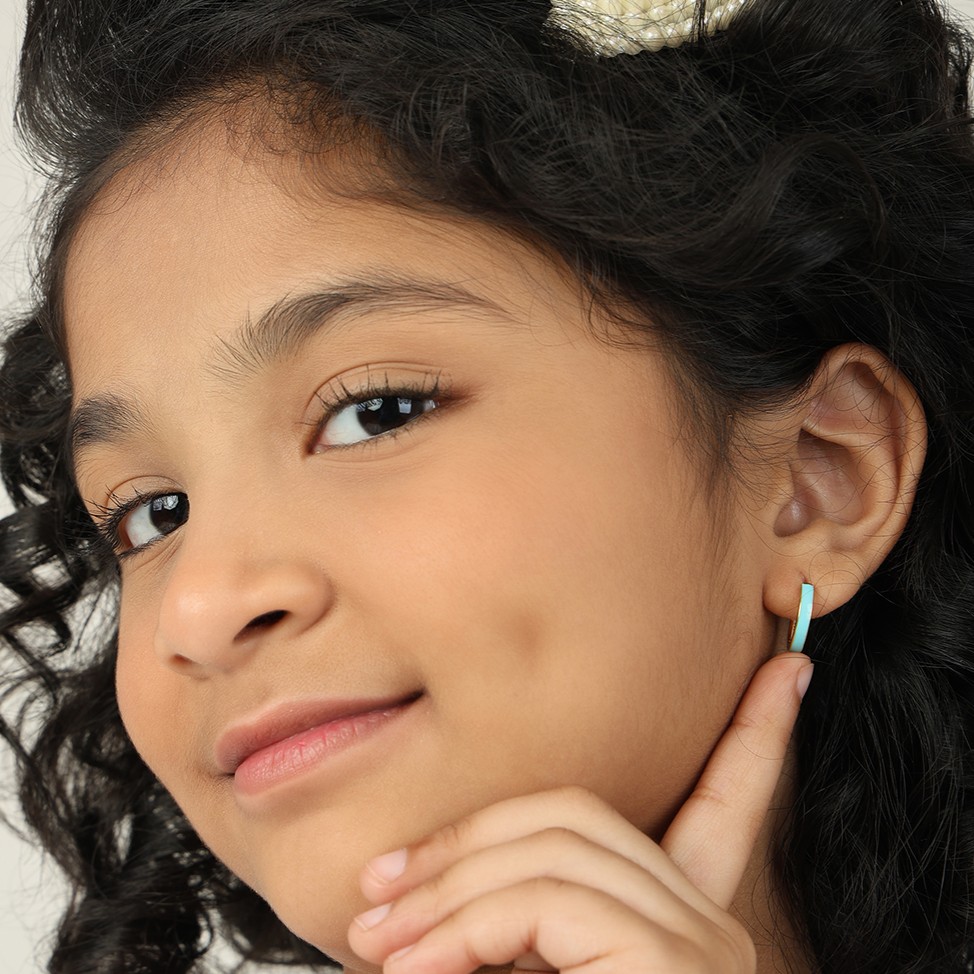 Aqua Bliss Hoop Earrings - Image 5