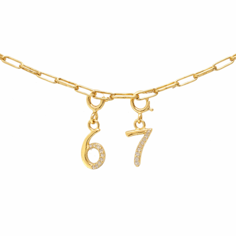 Tiny Trend 6 7 Charm Bracelet