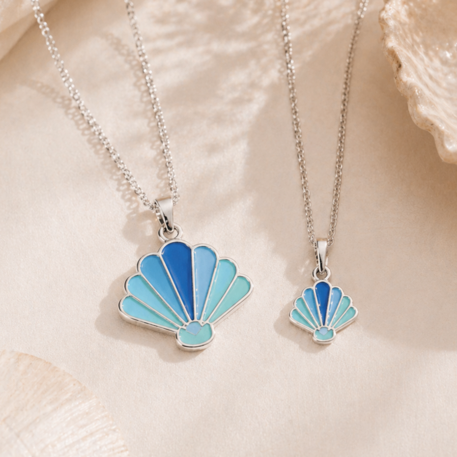 Ocean Breeze Shell Duo Necklace