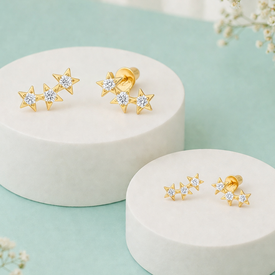 Star Constellation Duo Stud Earrings