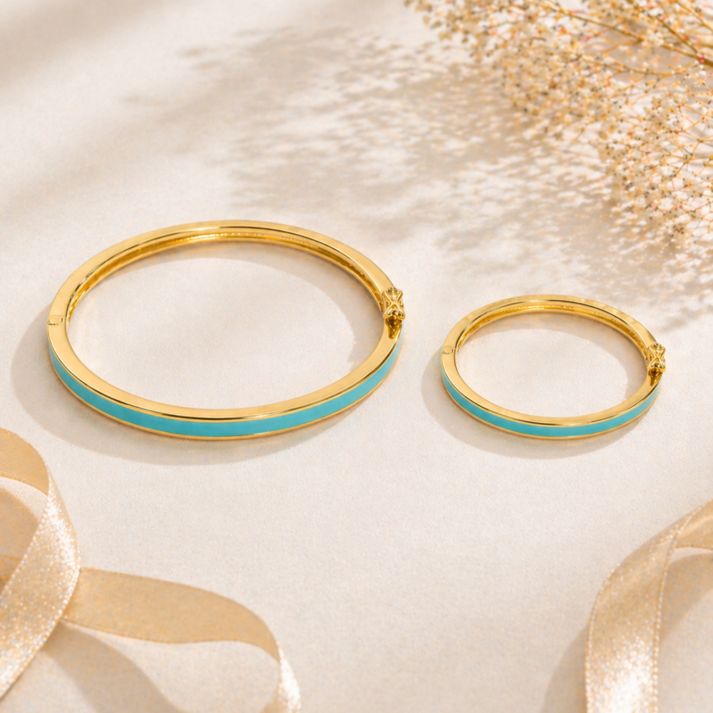 Aqua Bond Matching Bangle Set