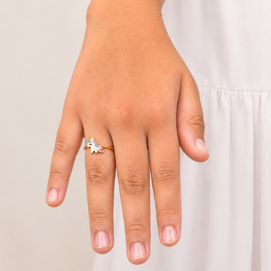 Fairy Tale Unicorn Adjustable Ring - Image 3