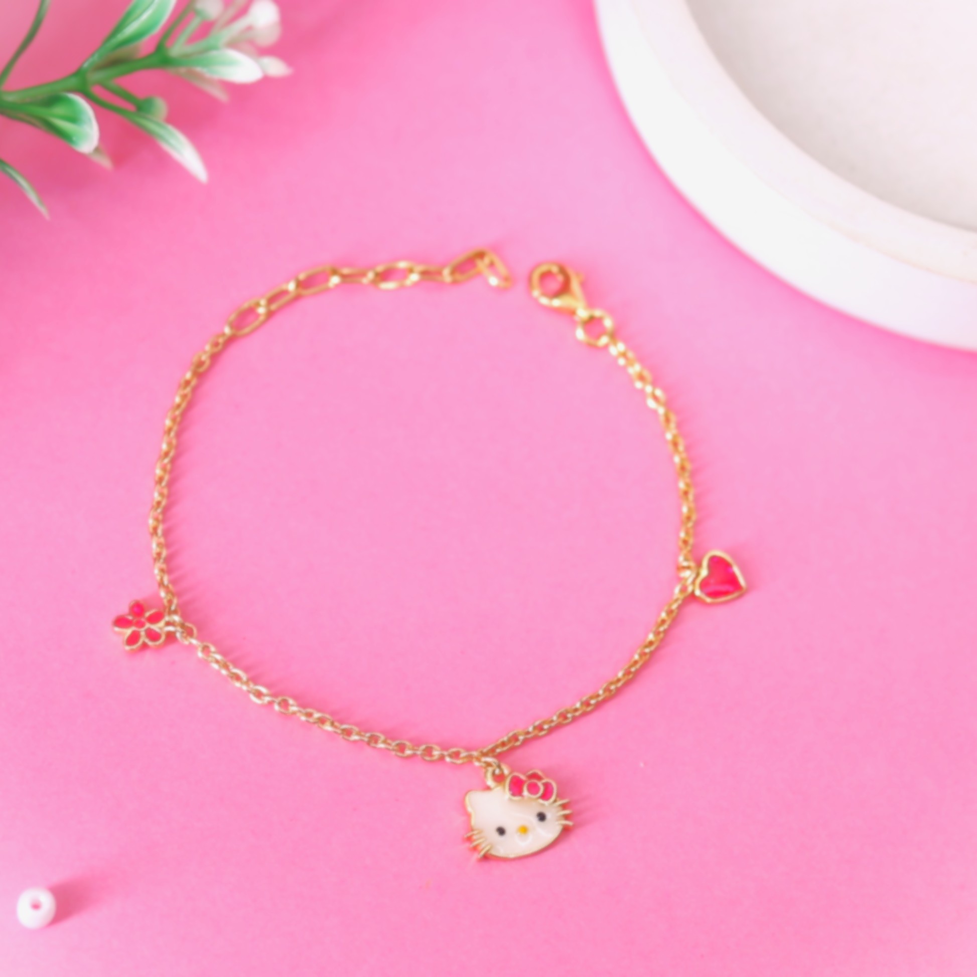 Hello Kitty Glow in the Dark Charm Anklet