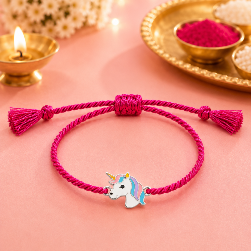 Vibrant Unicorn Rakhi for kids