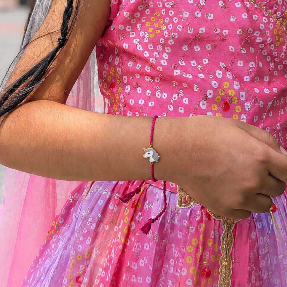 Vibrant Unicorn Rakhi for kids - Image 7