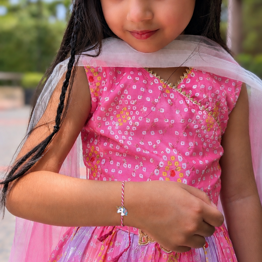 Vibrant Unicorn Rakhi for kids - Image 6