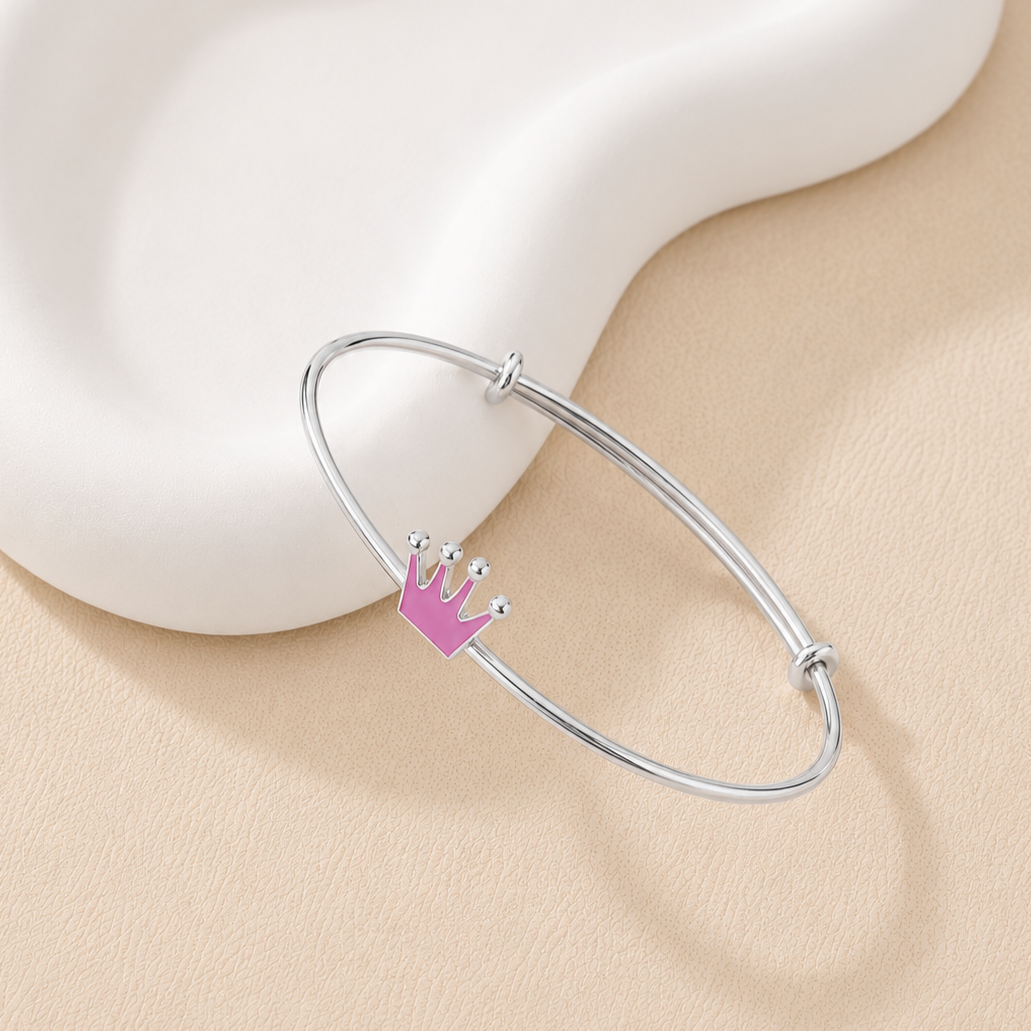 Pink Princess Crown Bangle - Image 2