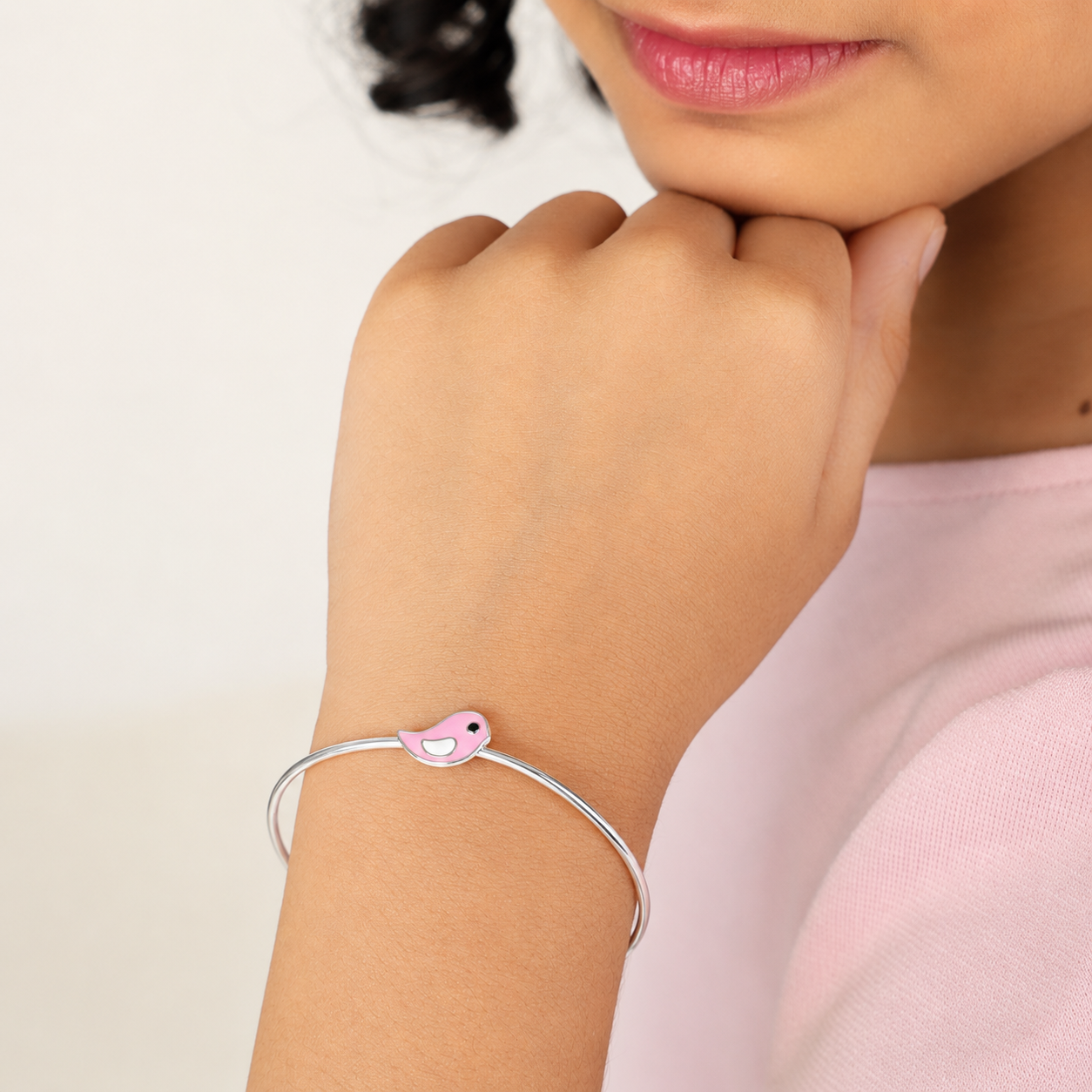 Pink Cute Bird Bangle - Image 3