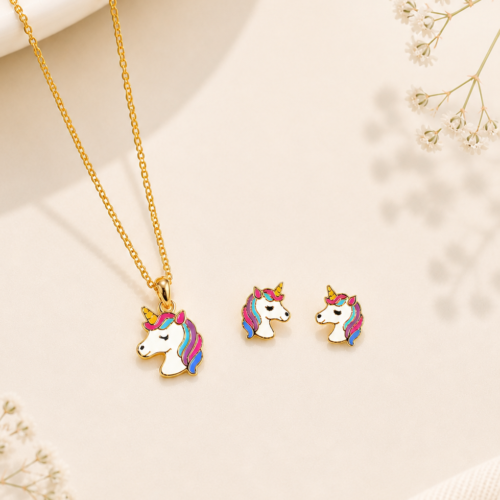Dreamers Unicorn Jewellery Set