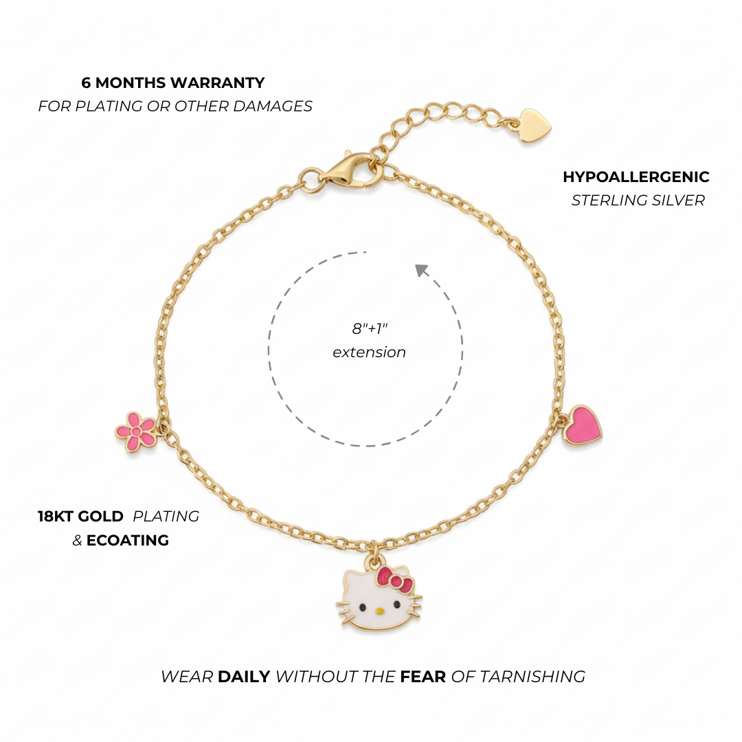 Hello Kitty Glow in the Dark Charm Anklet - Image 2