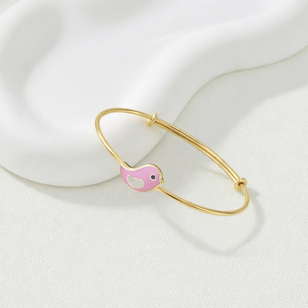 Pink Cute Bird Bangle