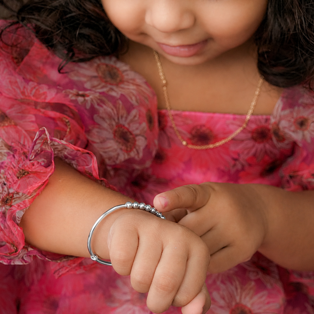 Classic Silver Baby Bangle - Image 4