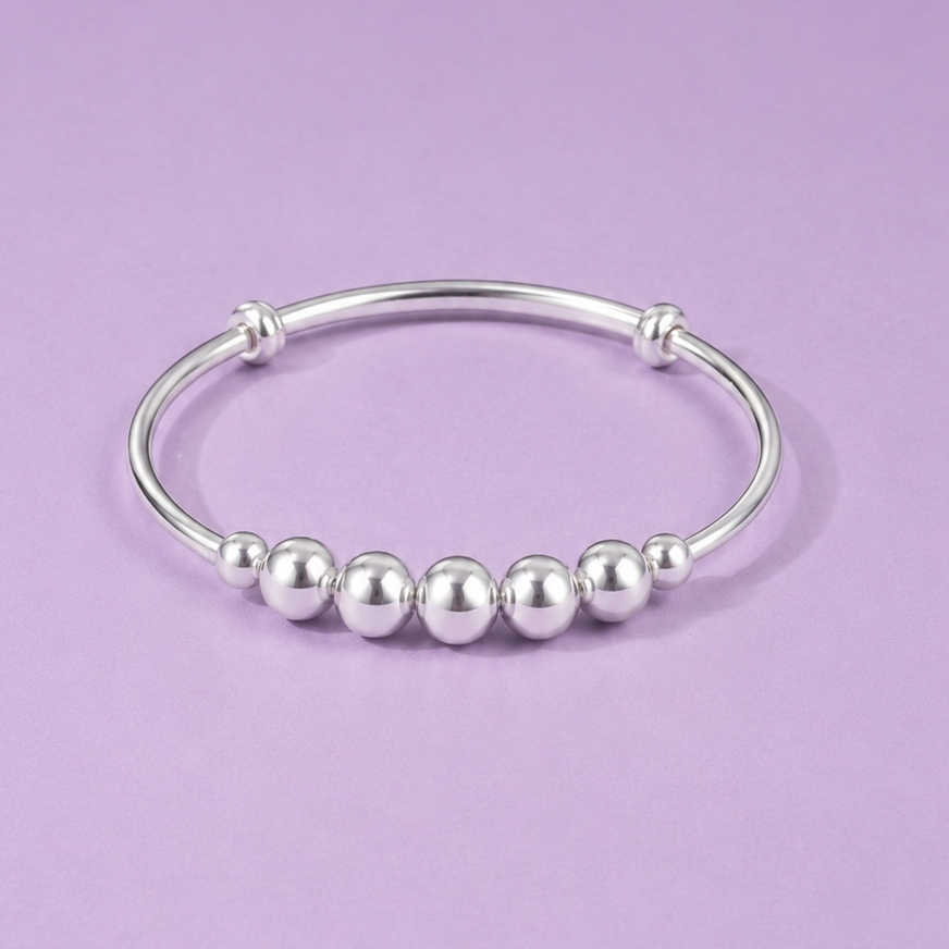 Classic Silver Baby Bangle