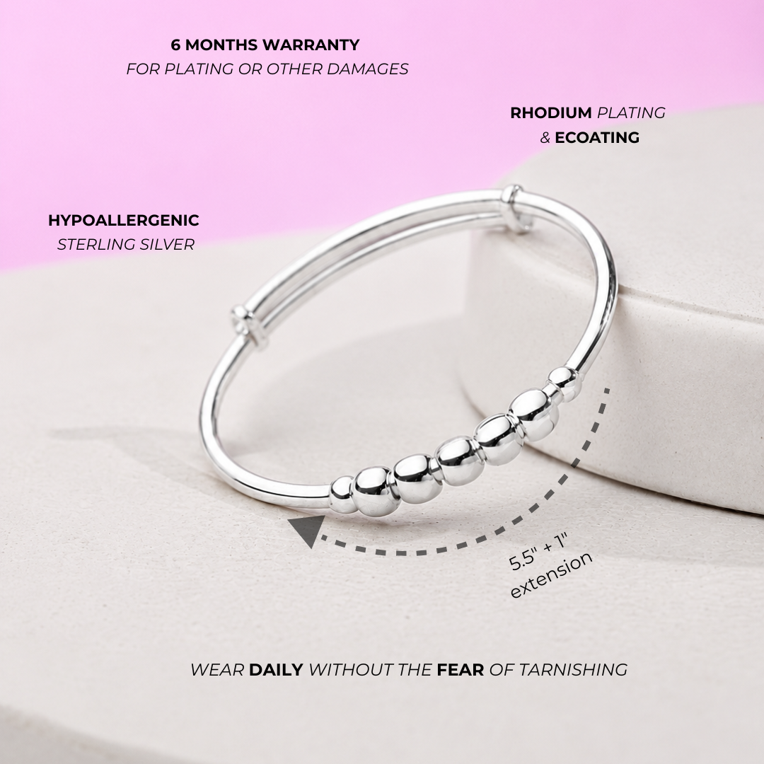 Classic Silver Baby Bangle - Image 2
