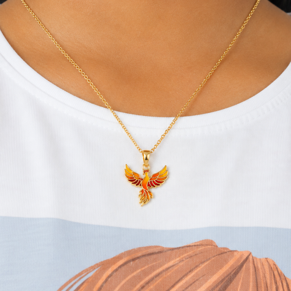 Little Sunset Phoenix Jewellery Set (With Ring) - Image 5