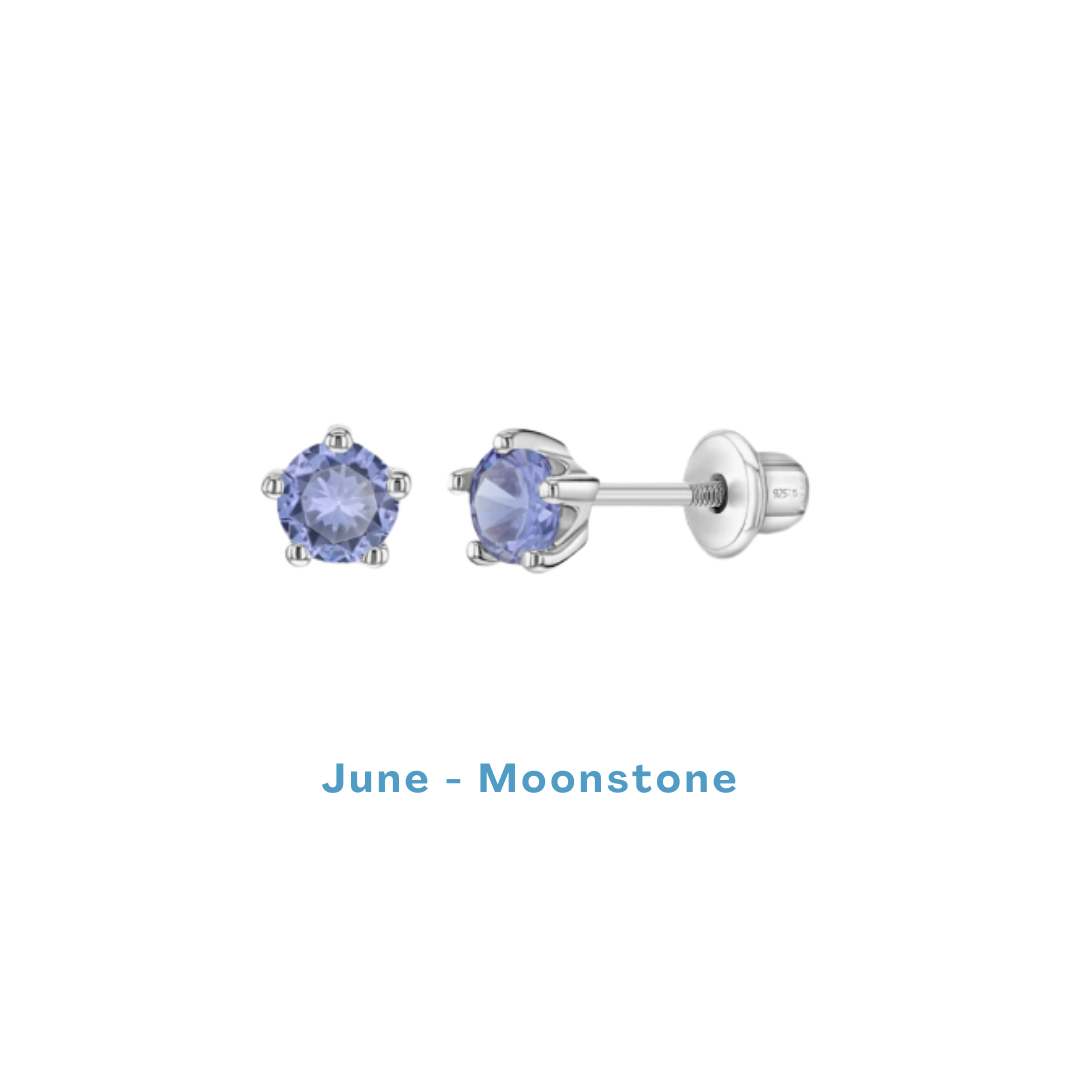 Birthstone Stud Earrings - Image 7