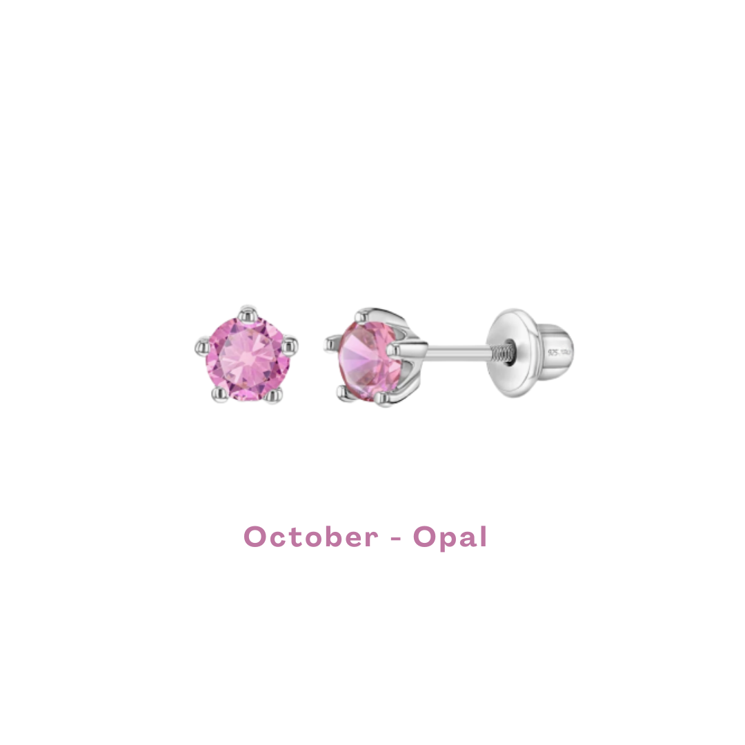Birthstone Stud Earrings - Image 11