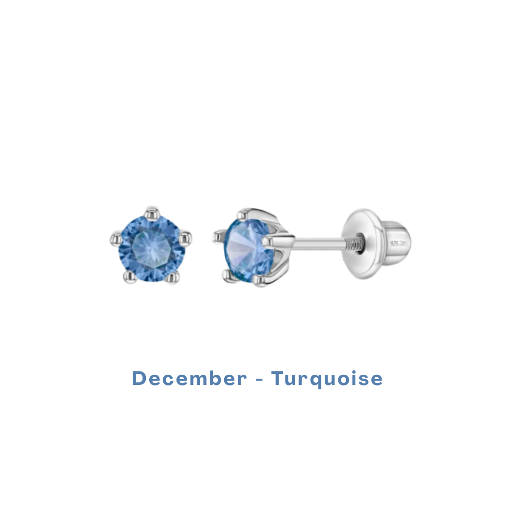 Birthstone Stud Earrings - Image 13