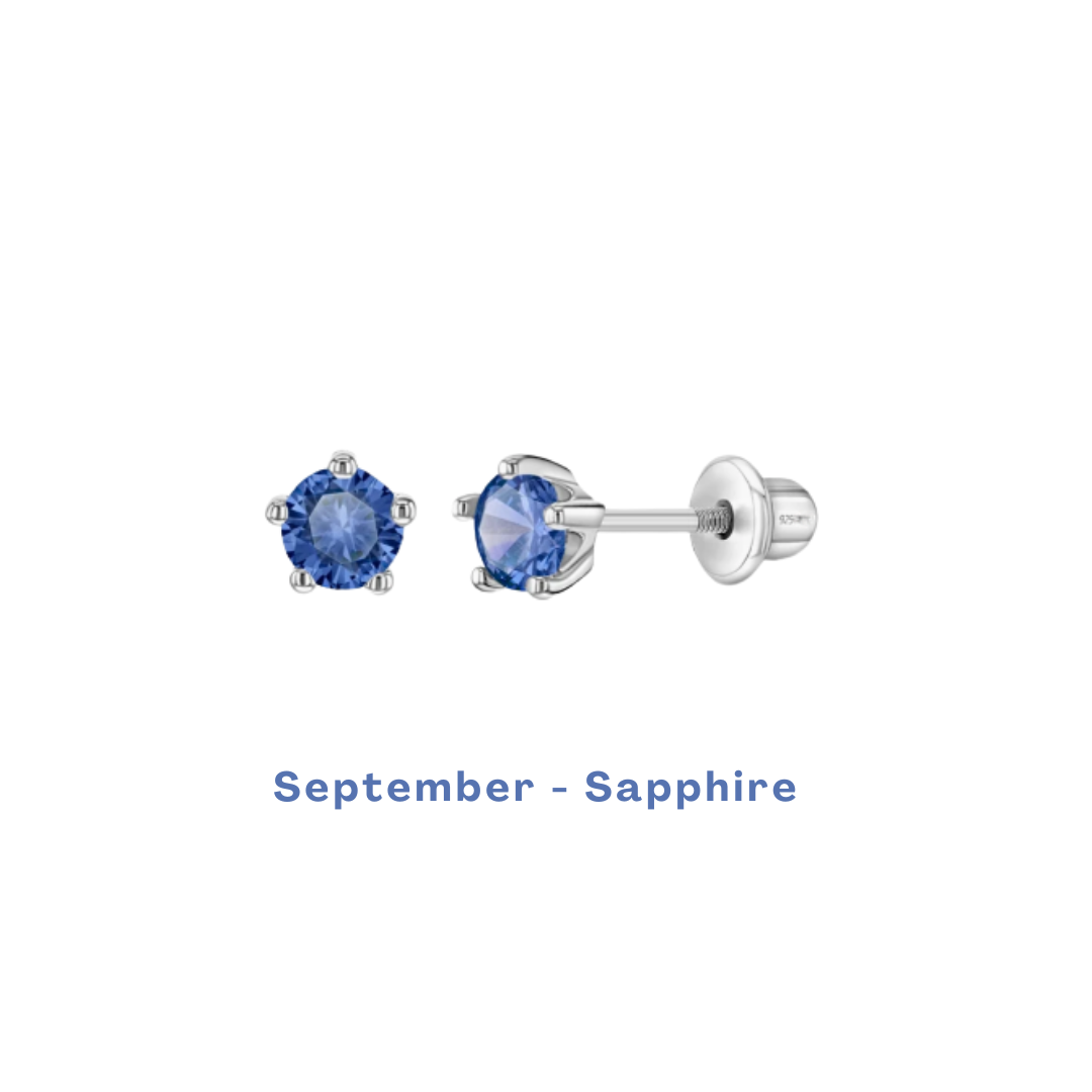 Birthstone Stud Earrings - Image 10