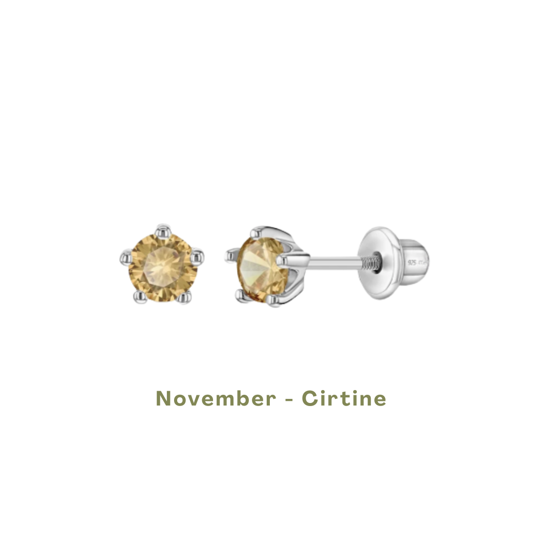 Birthstone Stud Earrings - Image 12